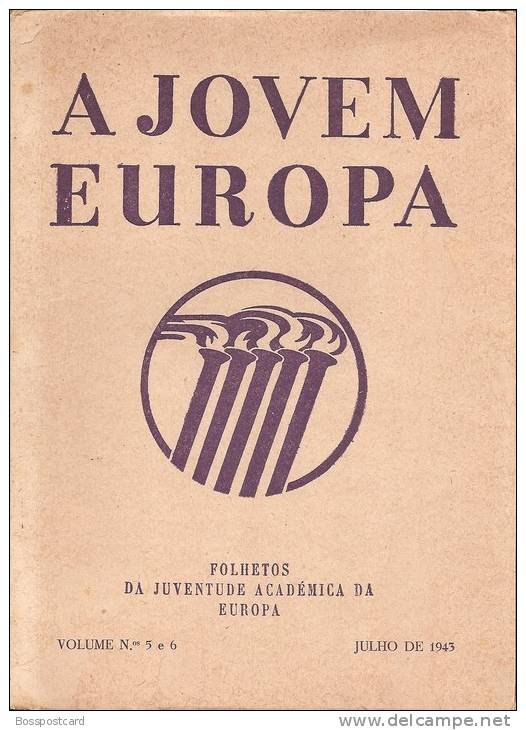 A Jovem Europa - Folhetos Da Juventude Académica Da Europa De Julho De 1943. Coimbra (3 Scans) - Livres Anciens