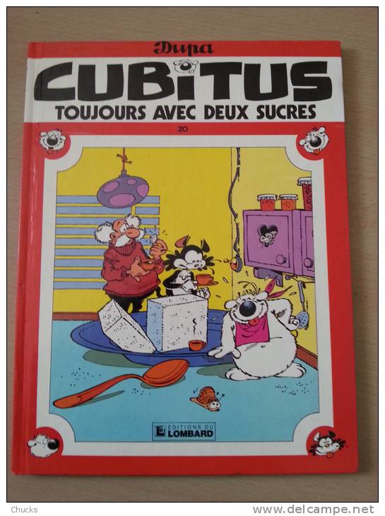 Cubitus Tome 20 - Toujours Avec Deux Sucres EO Dupa - DL Sept 1989 - Cubitus