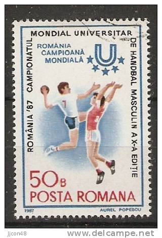 Romania 1987  Mens Handball Championships  (o) - Used Stamps