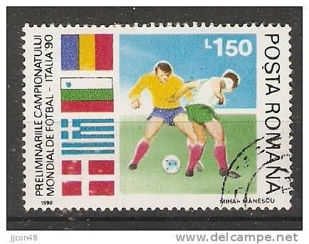 Romania 1990  Football: World Cup Italy  (o) - Used Stamps