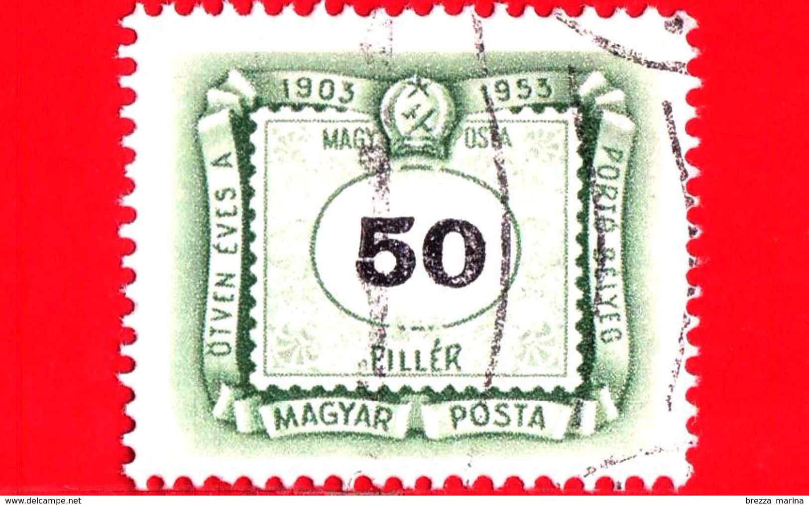 UNGHERIA - MAGYAR - Usato - 1953 - Segnatasse - Numero - 50 - Port Dû (Taxe)