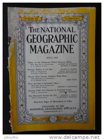 National Geographic Magazine July 1952 - Scienze