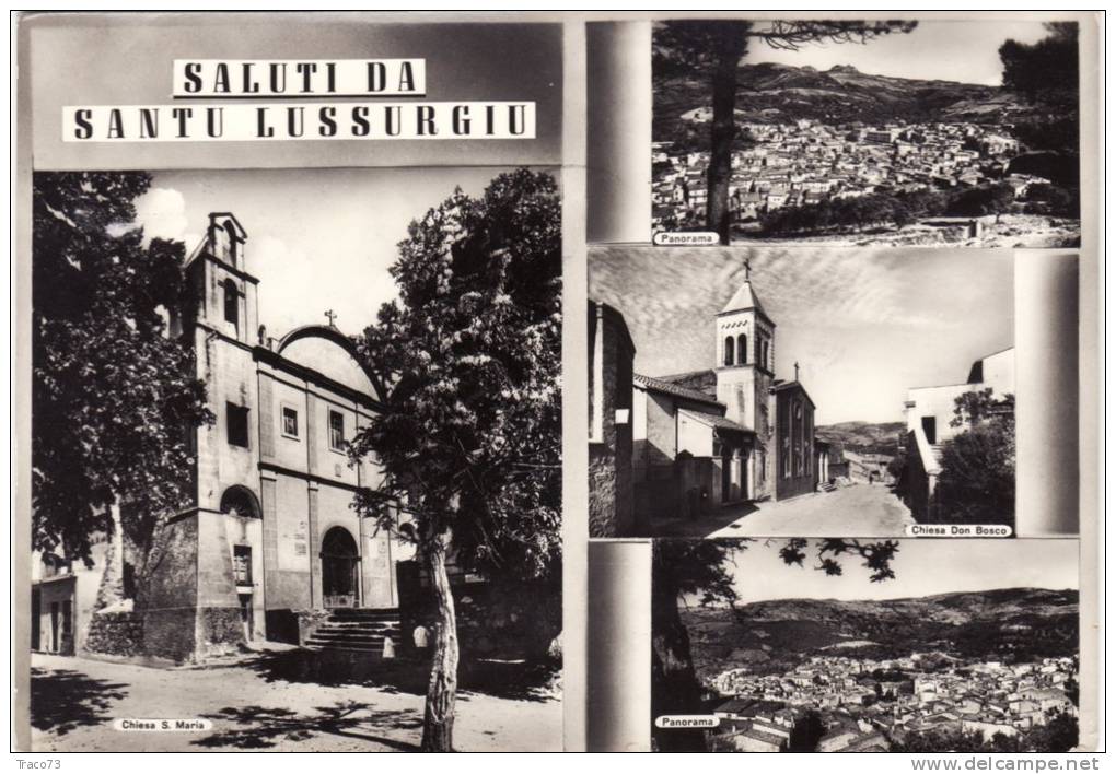 SANTU LUSSURGIU /  Saluti Con Vedutine _   Viaggiata - Oristano