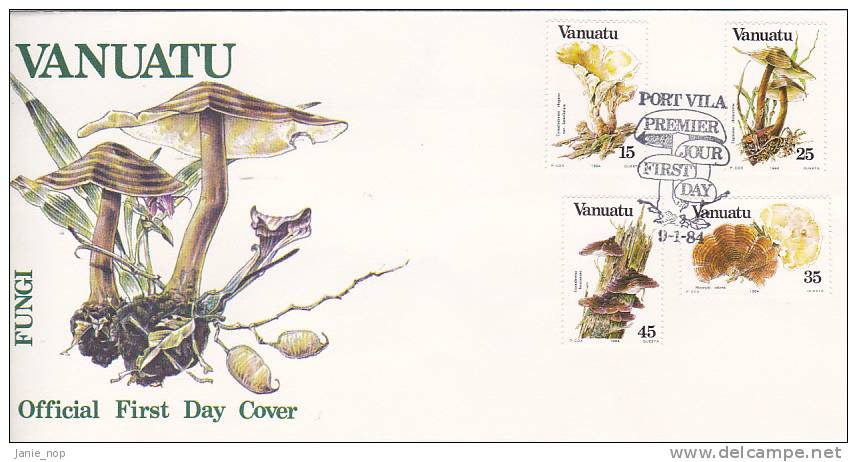 Vanuatu 1984 Fungi FDC - Vanuatu (1980-...)