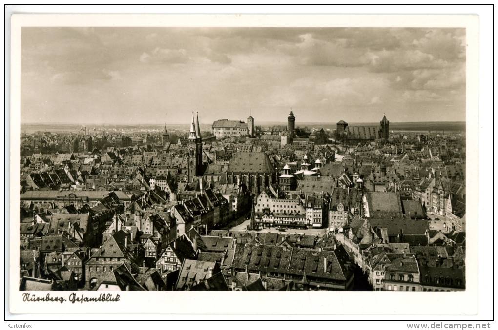 Nürnberg_2 ,Gesamtblick, Liebermann, Ca. 1935/40 - Nördlingen