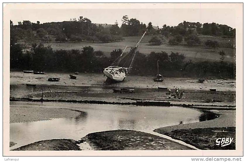 Depts Divers -finistere-ref G296-moelan Sur Mer -ramassage Des Huitres Dans Le Lit Du Belon  -carte Bon Etat   - - Moëlan-sur-Mer