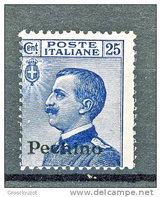 Pechino 1917-18 SS. 1 N. 13 C. 25 Azzurro MNH Cat. € 87 - Peking