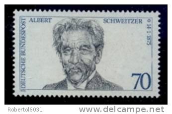 Germany BRD 1975 Stamp MNH Centenary Of The Birth Of Albert Schweitzer Nobel Prize For Peace 1952 - Albert Schweitzer