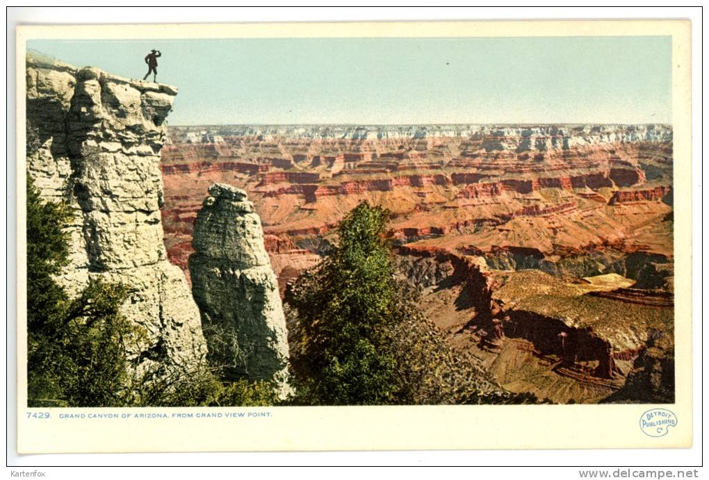 Gran Canyon Of Arizona, From Grand View Point, - Grand Canyon