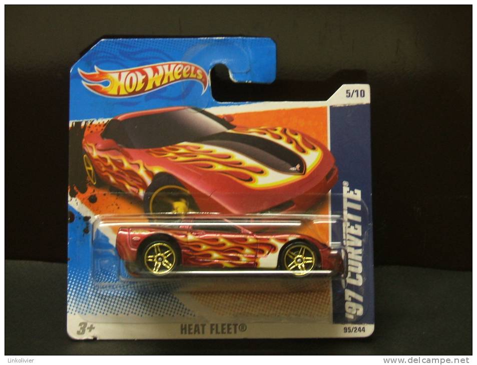 CHEVROLET CORVETTE ´97 - Heat Fleet 2011 - HOTWHEELS Hot Wheels Mattel 1/64 EU Blister - HotWheels