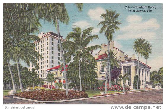 Florida Palm Beach Whitehall Hotel 1947 - Palm Beach