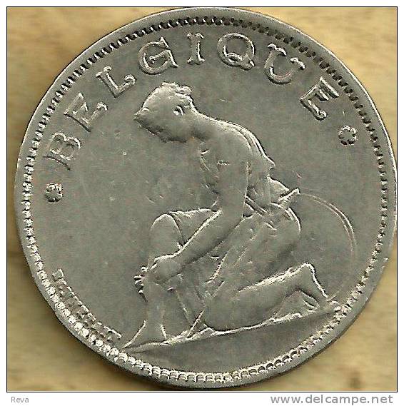 BELGIUM 1 FRANC BELGIQUE LEGION EAGLE FRONT WOMAN BACK 1930 VF KM? READ DESCRIPTION CAREFULLY!! - 1 Frank