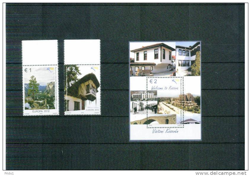 Kosovo 2012 Europa Cept Satz + Block / Set + Souvenir Sheet Postfrisch / Unmounted Mint - 2012