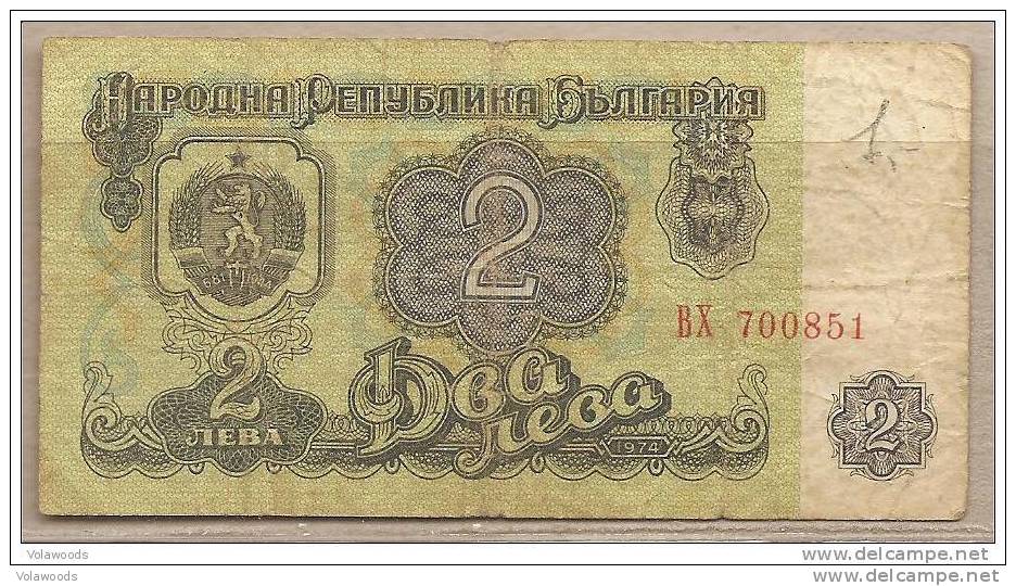 Bulgaria - Banconota Circolata Da 2 Leva - 1974 - Bulgarije