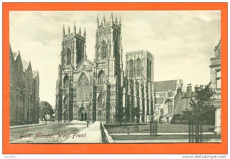 Angleterre - York    " York Minster , West Front  " - York