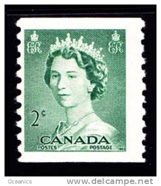 Canada (Scott No. 331 - Reine / Elizabeth / Queen) (*) B / F - Roulettes