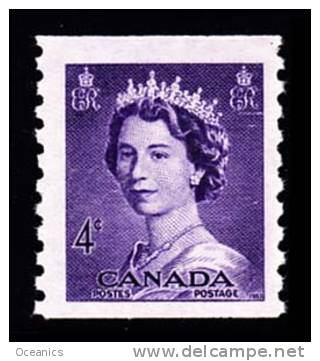 Canada (Scott No. 333 - Reine / Elizabeth / Queen) [**] B+ / F+ - Roulettes