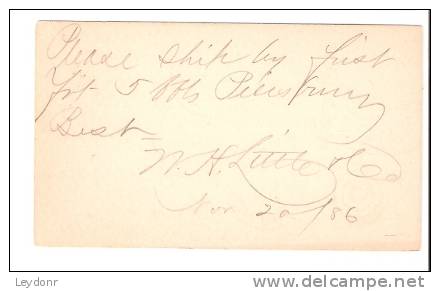 Postal Card Jefferson 1 Cent PC4 - Sheffield, MASS - ...-1900