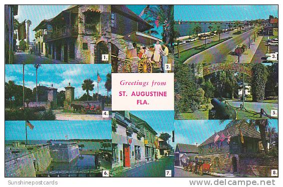 Florida Saint Augustine Greetings From Saint Augustine - St Augustine