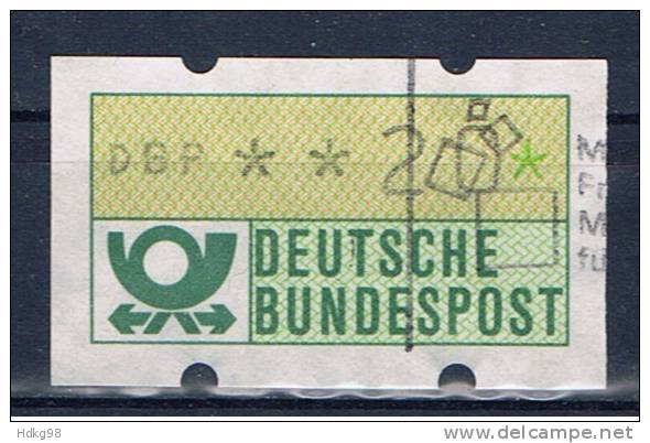 D Deutschland 1981 Mi 1 Automatenmarke 20 Pfg - Machine Labels [ATM]