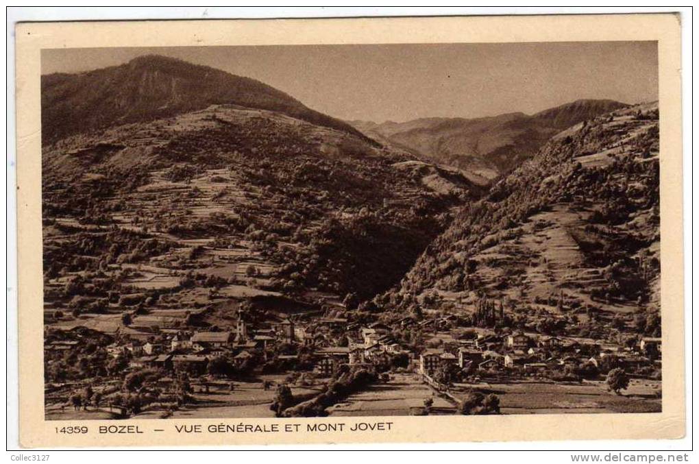 73 - Bozel Vue Generale Et Mont Jovet - Collection Les Beaux Sites De France Braun Et Cie - Bozel