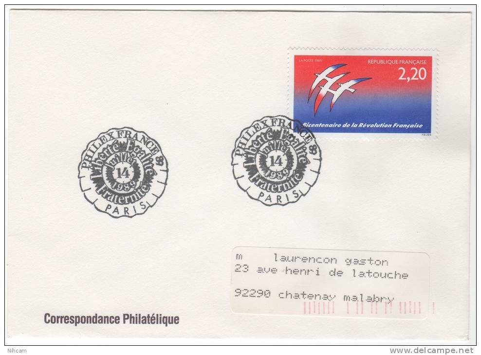 BICENTENAIRE REVOLUTION FRANCAISE BT 1989 PARIS - Revolución Francesa