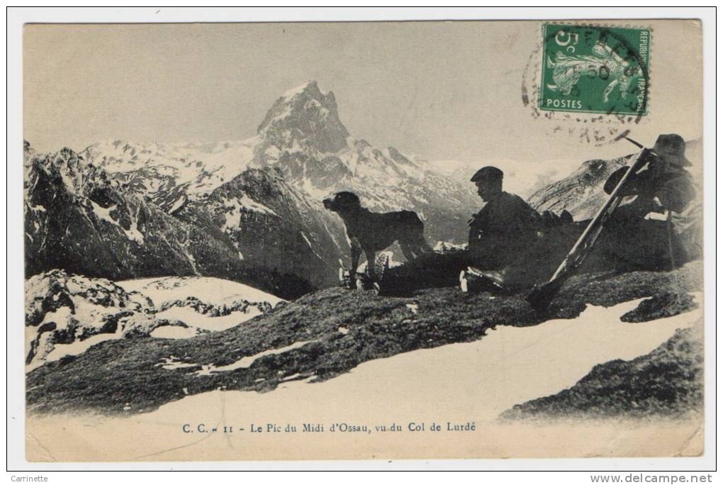 OSSAU - 64 - Béarn - Chasseurs Et Fusil Au Col De Lurdé - Bearn