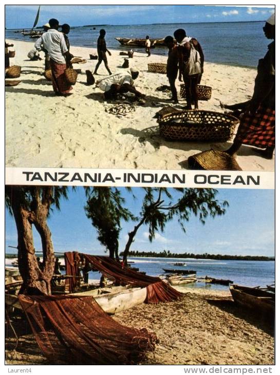 (500) Africa - Tanzania Fisherman On Beach - Tansania