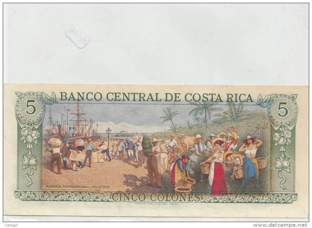 Billets -  A617 -  Costa Rica  - Billet   ( Type, Nature, Valeur, état... Voir 2 Scans)-Envoi Gratuit - Zentralafrikanische Staaten