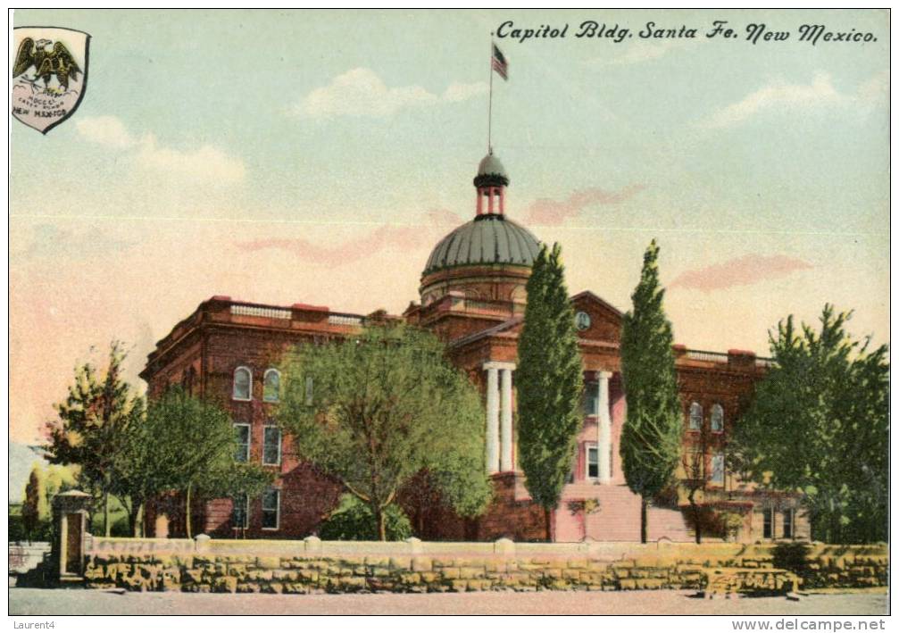 (212) Very Old Postcard- Carte Ancienne - USA - State Capitol Santa Fe - Santa Fe