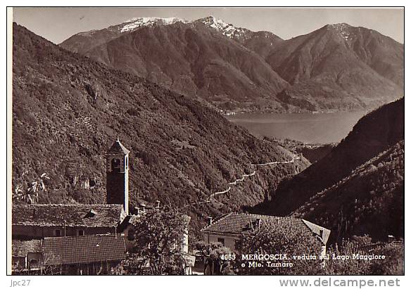 MERGOSCIA  - Veduta Sul Lago Maggiore E Mte Tamaro - Mergoscia