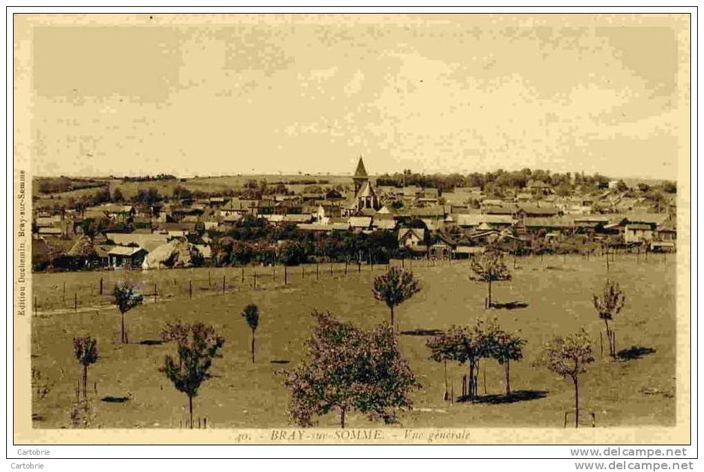 80 - BRAY-SUR-SOMME - Vue Générale - Bray Sur Somme