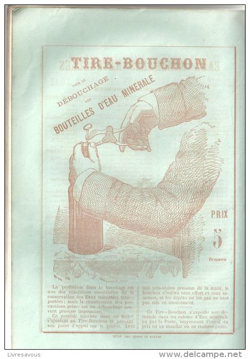 Notice Médicale Sur Les Eaux Minérales De L´établissement Thermal De Vichy (Allier) Des Années 1870 - Auvergne