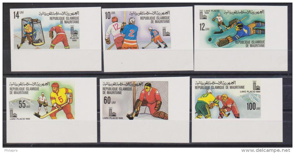 MAURITANIE   NON DENT/IMPERF OLYMPIQUES  LAKE PLACID 1980  YVERT  N° 431/6** MNH  Réf 3672 - Hiver 1980: Lake Placid