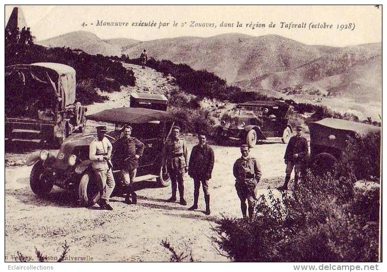 Maroc  Aïn-Taforalt    Manoeuvre Du 2 Eme Zouaves - Autres & Non Classés