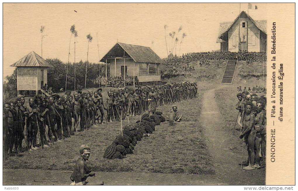 C    -      643     -   ONONCHE    -     ( Papouasie )    -    Fête  à  L'occasion De La  Bénédiction D'une  Eglise    . - Papua Nueva Guinea