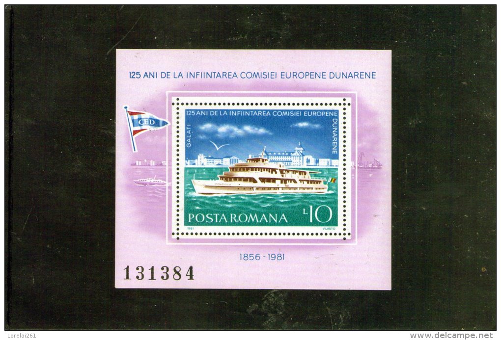 1981 COMMISSION EUROPEENNE DU DANUBE  Mi Bl  176 Et Yv Bl 147 MNH - Ongebruikt