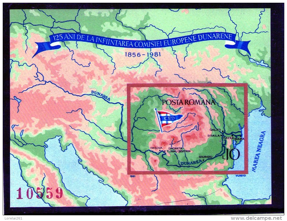 1981 COMMISSION EUROPEENNE DU DANUBE  Mi Bl  177 Et Yv Bl 147a MNH (40 Euro/Yv) MNH - Ongebruikt