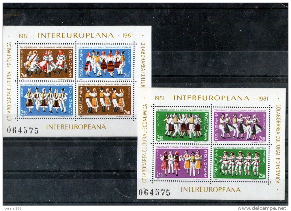 1981 - Collaboration Economique Intereuropeenne Mi Bl 178/179 Et Yv 148/149 MNH - Ongebruikt