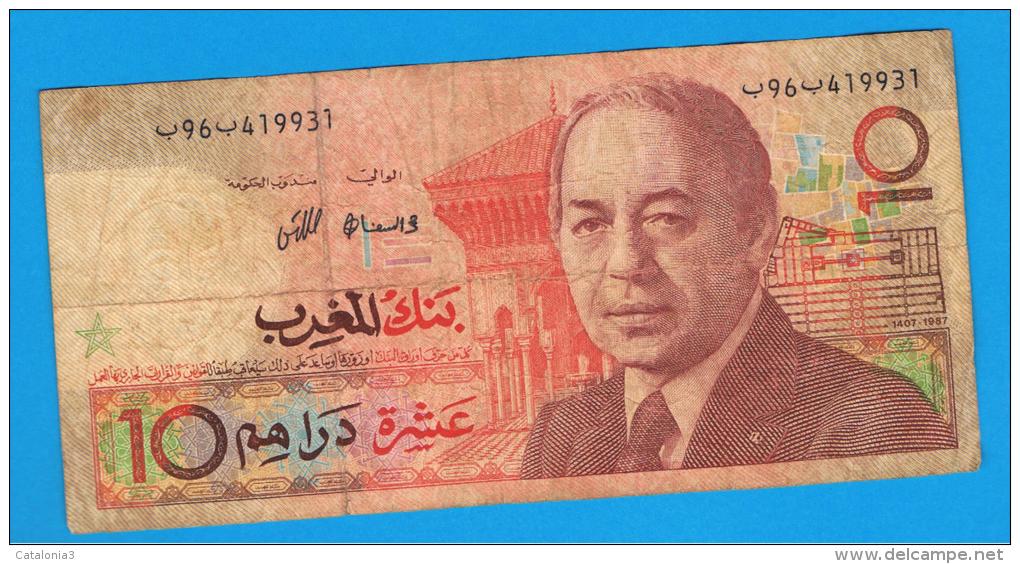 MARRUECOS - MOROCCO -  10 Dirham 1987  P-60 - Marokko