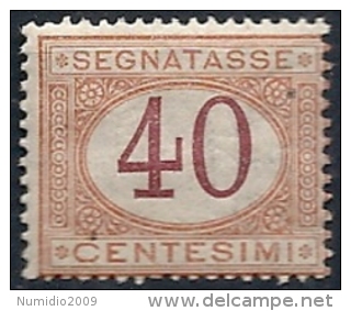 1890-94 REGNO SEGNATASSE 40 CENT MNH **  - RR11669-14 - Taxe