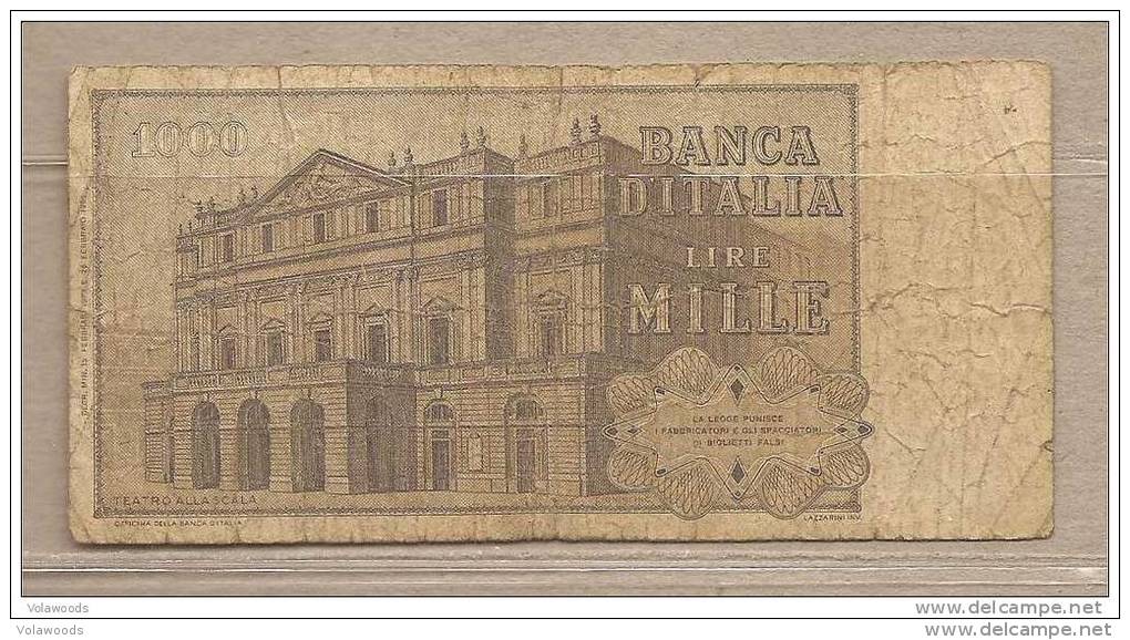 Italia - Banconota Circolata Da 1000 Lire "Verdi Secondo Tipo" P-101c - 1973 #19 - 1.000 Lire