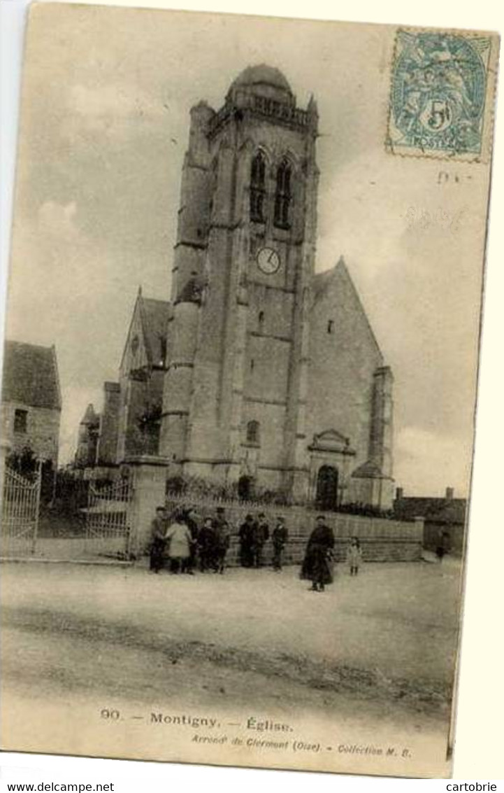 Dépt 60 - MONTIGNY - Église - Animée - (Maignelay-Montigny) - Maignelay Montigny