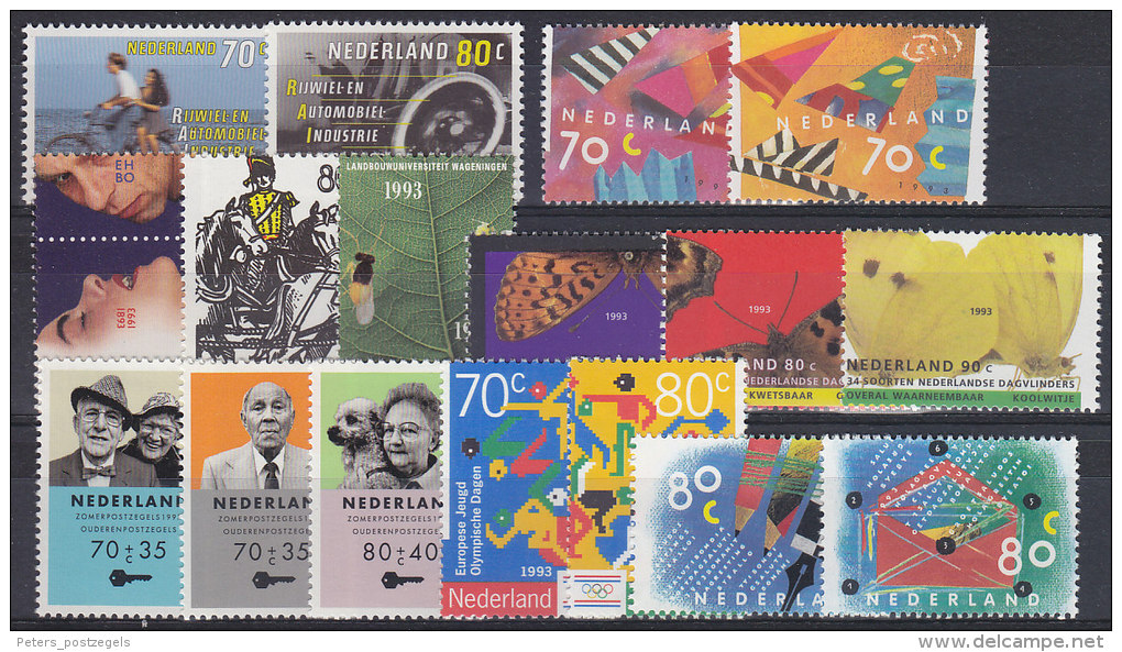 Jaargang Nederland 1993 Postfris (MNH) Met Kindblok - Neufs