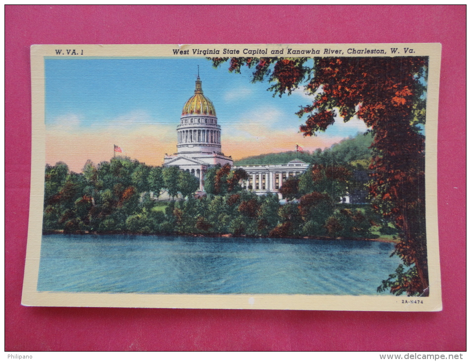 - West Virginia > Charleston ( State Capitol & Kanawha River Not Mailed  ====   ==ref 965 - Charleston