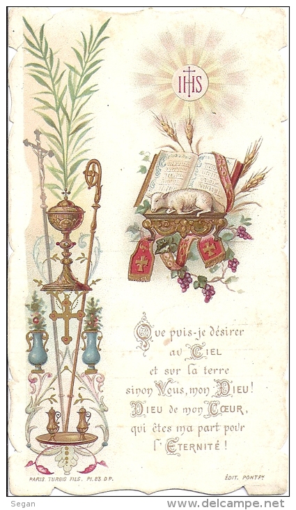 CARTE DE COMMUNION             ANNEE 1948 - Comuniones