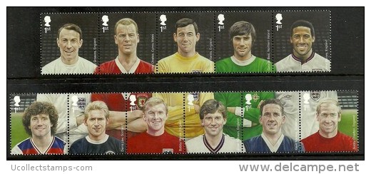 Great Britain  2013  Football Heroes Postfris/mnh/neuf - Unused Stamps