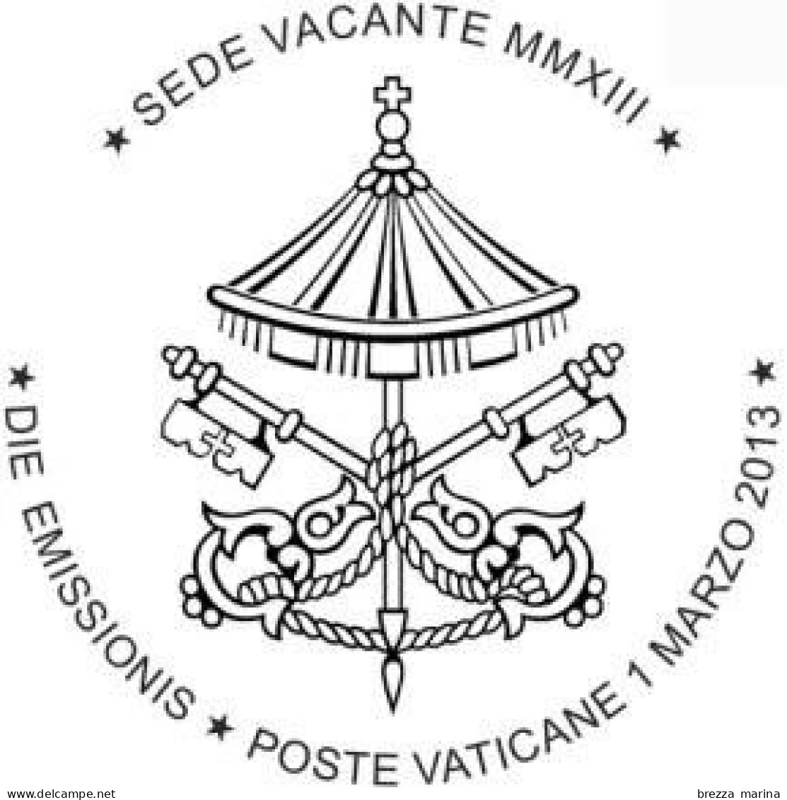 NUOVO - VATICANO - 2013 - Sede Vacante - Stemma Della Camera Apostolica - 4 Val- Serie Completa - Angolo - Neufs