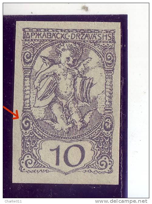 NEWSPAPER STAMP-10 VIN-LJUBLJANA-ERROR-SHS-SLOVENIA-YUGOSLAVIA-1919 - Newspaper Stamps