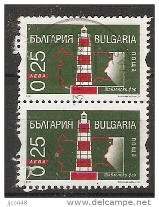 Bulgaria 2001  Lighthouses  (o)  Mi.4533 CS - Usados